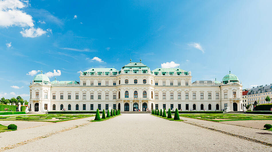 [Translate to English:] Schloss Belvedere Vienna Sightseeing